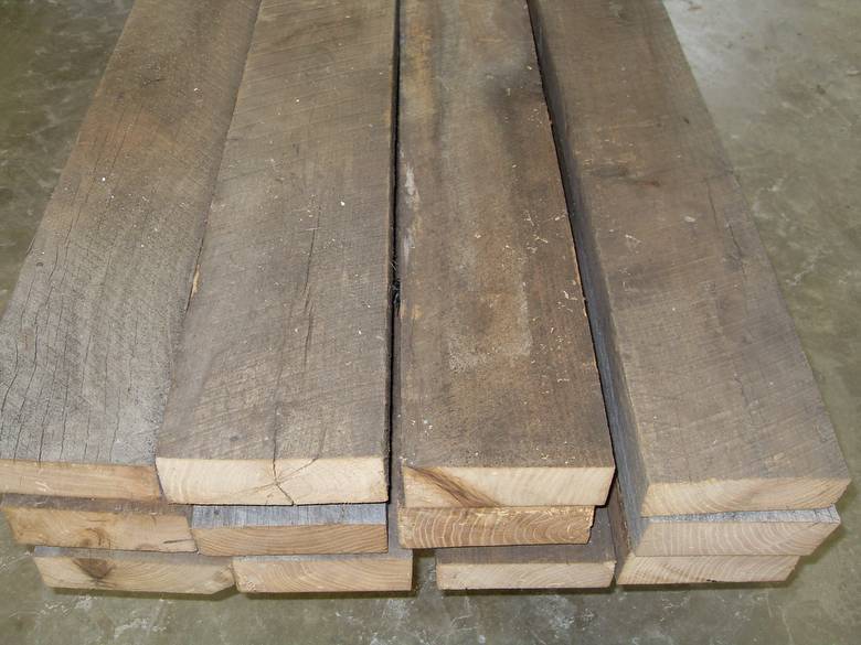 Weathered Oak Lumber for Approval